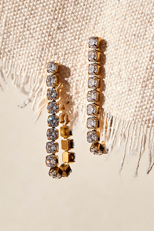 Evie Jewelry Lux Loop Earrings at Free People in Gold