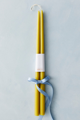 18" Dipped Taper Candles By The Floral Society At Free People In Citrine