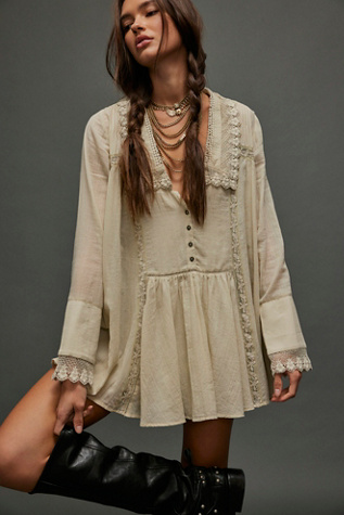 FREE PEOPLE FADED DAISY FROCK DRESS MACRAME purchases NECKLINE AND KEY-HOLE IN BACK M