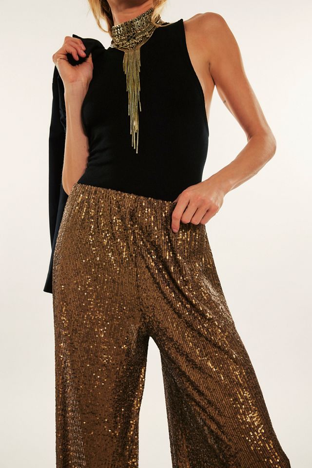 Norma Kamali Boyfriend Metallic Elephant Pants #2