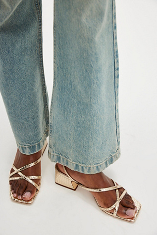 Whitley Strappy Heels By Sam Edelman At Free People In Jute, Size: US 7.5