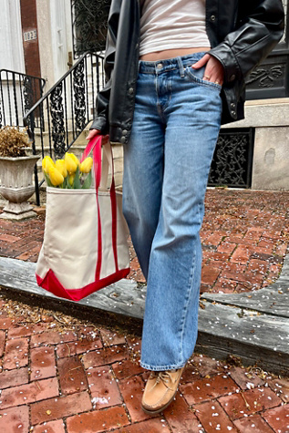 We The Free Tennessee Low-Rise Boyfriend Jeans at Free People in Light Wash, Size: 28 L