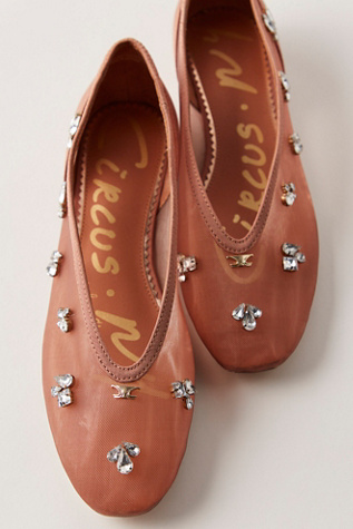 Tina Mesh Jewel Flats By Circus NY By Sam Edelman At Free People In Cinnamon Sugar, Size: US 7.5