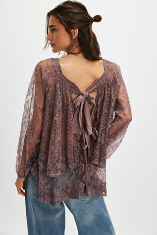 Женский топ Free People Goldie Knit Top, цвет: Сливовый пыльный — фото 2