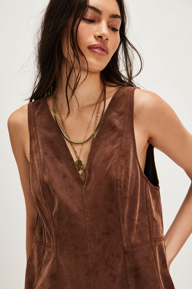 We The Free Nico Faux Suede One-Piece #3