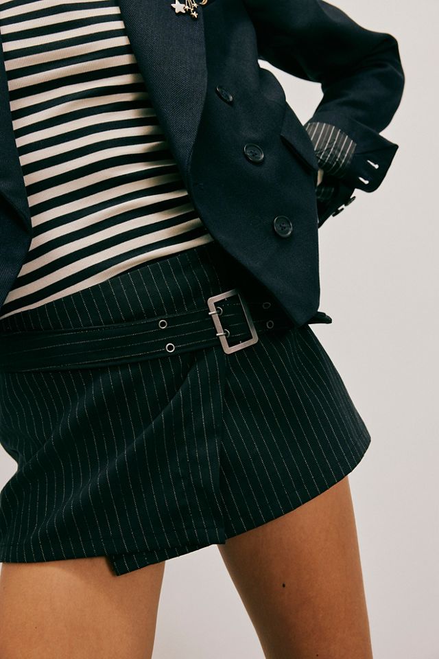 Phoebe Pinstripe Mini Skort #4