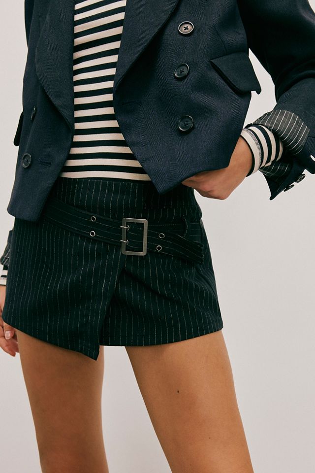 Phoebe Pinstripe Mini Skort #1