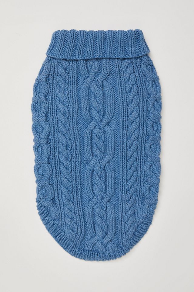 Cable Knit Dog Sweater #2