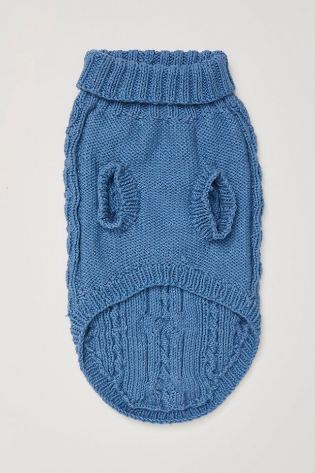 Cable Knit Dog Sweater #3