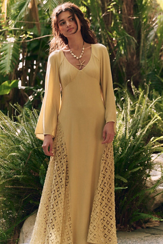 Hazel Maxi By free-est At Free People In Dried Moss, Size: Medium