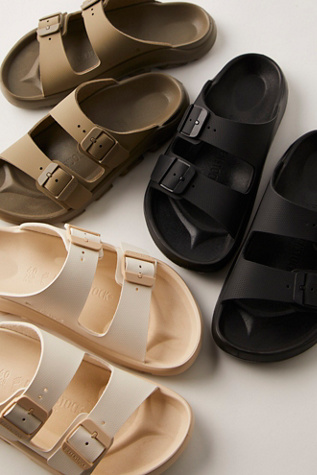 Birkenstock Mogami Terra Slides at Free People in Black, Size: EU 40