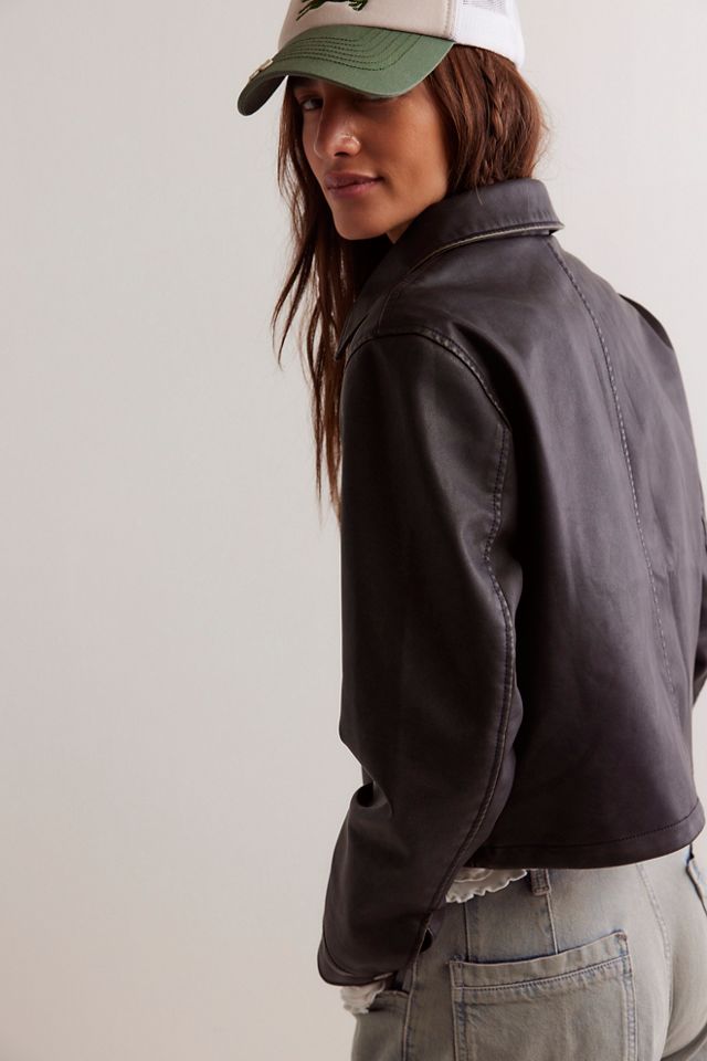 We The Free Ellery Vegan Leather Jacket #1