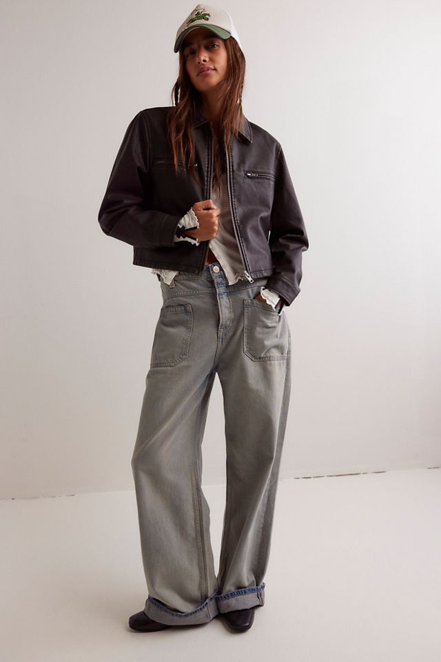 We The Free Ellery Vegan Leather Jacket #3
