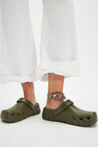 Birkenstok Birki Flow Eva Clogs by Birkenstock at Free People in Green, Size: EU 39