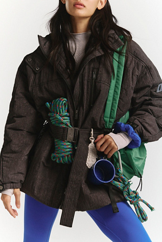 Care FP Tricked Out Trek Utility Puffer Jacket by FP Movement at Free People in Black Wash Combo, Size: XS