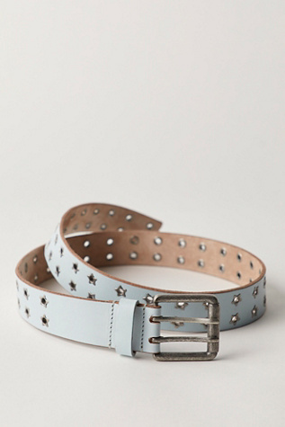 Virgo Leather Belt At Free People In Chambray, Size: XS/S