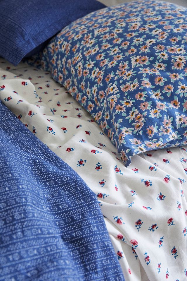 Daisy Gardenia & Calico Queen Bed Set #1