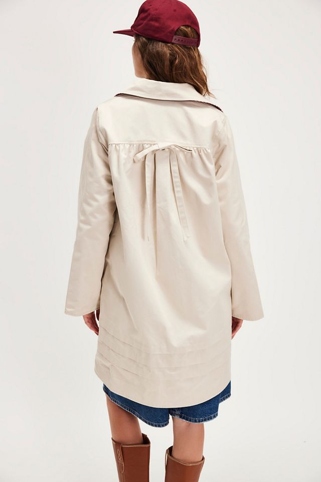 Damson Madder Mercedes Bow Reversible Trench Coat #1