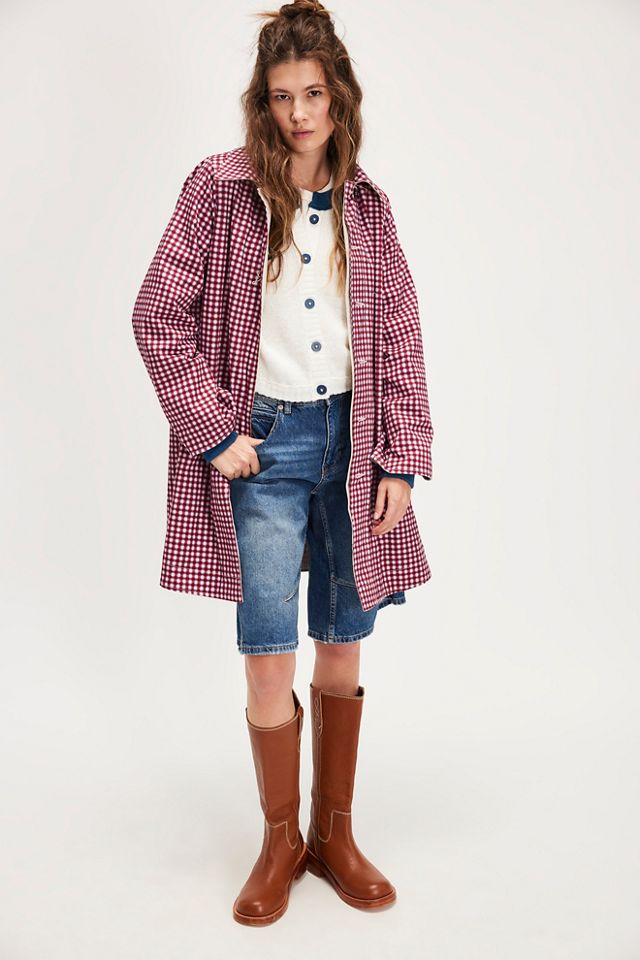 Damson Madder Mercedes Bow Reversible Trench Coat #2