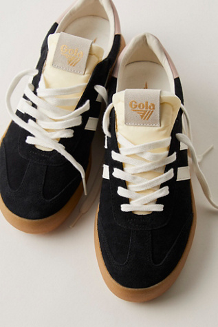 Gola Athena Sneakers en Noir/Blanc Cassé/Rose/Gomme, pour femme taille: US 6 chez Free People