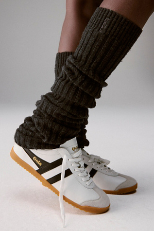 Gola Bullet Leather Trainers at Free People in White/Black/Gum, Size: US 7