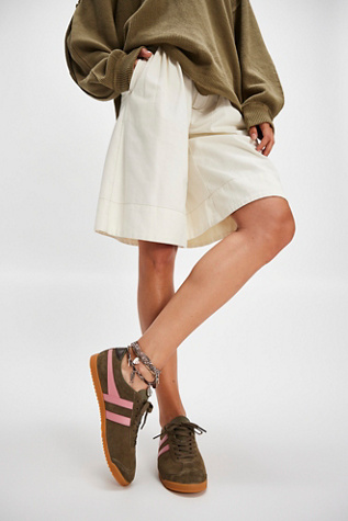 Gola Bullet Suede Sneakers at Free People in Green, Size: US 8