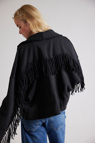 Женские кардиганы Ragabond Wyatt Fringe Cardi, цвет: Чёрный — фото 3