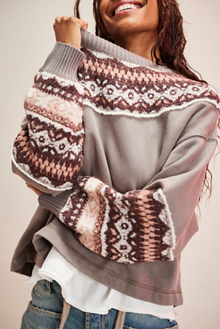 Женская толстовка Free People Chilly, цвет: Комбинированный — фото 4
