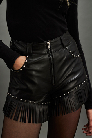 FP x Understated Leather Fringe Shorts