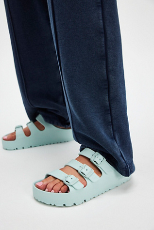 Florida Platform EVA Birkenstocks at Free People in Surf Green, Size: EU 39