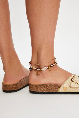 Birkenstock Madrid Big Buckle Raffia Sandals