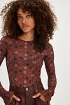 Up All Night Printed Bodysuit
