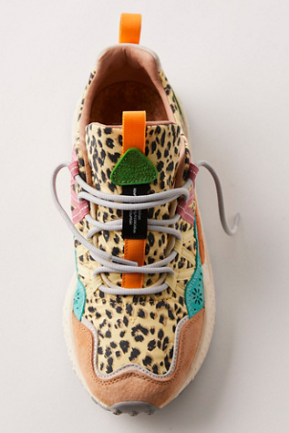 Washi Printed Sneakers By Flower Mountain At Free People In Pink, Size: EU 39