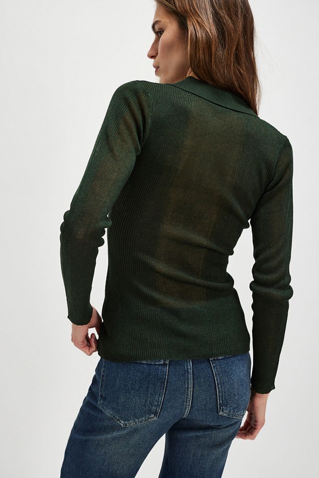 SER.O.YA Paige Polo Sweater Top #1