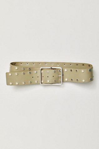 Hex Hip Belt by Free People in Green, Size: S-M/P-M