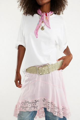 Hex Hip Belt by Free People in Green, Size: S-M/P-M