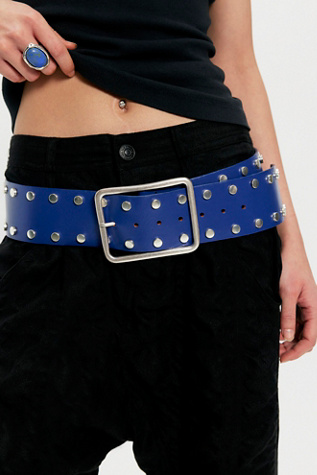 Hex Hip Belt at Free People in Navy Baby, Size: S-M/P-M