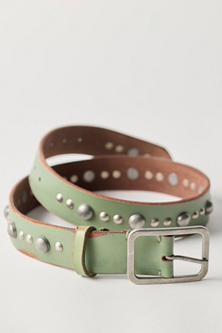 Torro Stud Belt by Free People in Green, Size: XS/S