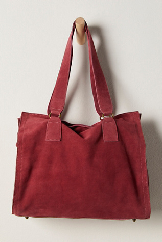 Salma Suede Tote Bag at Free People in Red