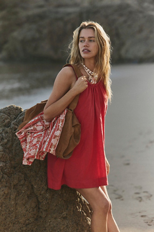 Salma Suede Tote Bag by Free People in Brown