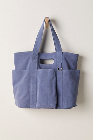 Suede Caravan Tote At Free People In Denim