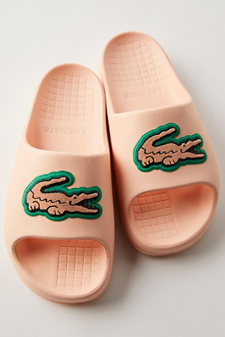 Lacoste Serve 2.0 Slides at Free People in Pink, Size: US 8