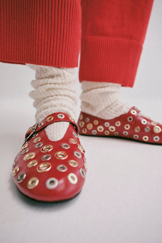 Free people red shoes clearance