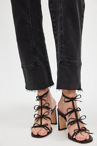 10/10 Bow Heels By Vicenza At Free People In Black, Size: US 9