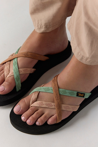Teva Olowahu Sandals at Free People in Black, Size: US 7