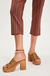 Applause Cork Platform Heels