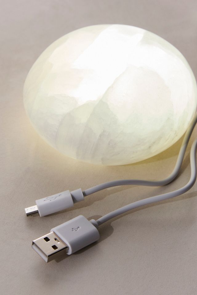 Selenite Pebble Light #2
