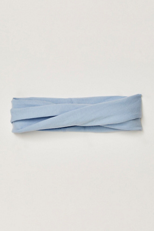 Kooshoo Organic Twist Soft Headband At Free People In Chambray Blue