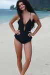 It's Now Cool The Peplum One-Piece Swimsuit