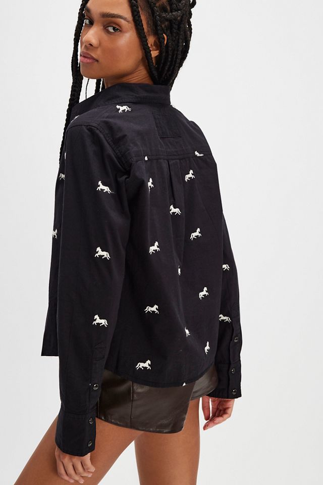 Chemise Brodée We The Free Band Of Horses #1